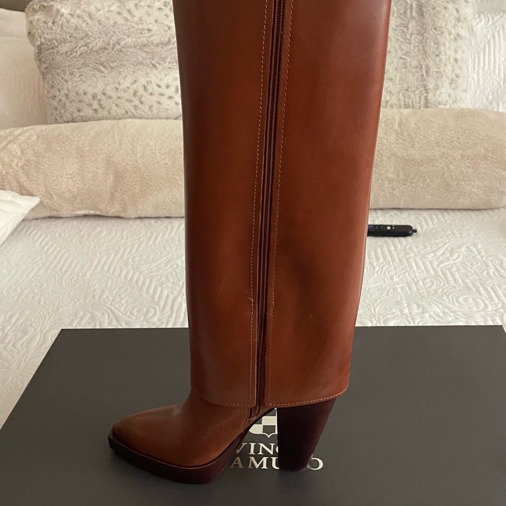Vince Camuto Nanfala Brown Heeled Boots